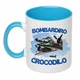 Чашка с печатью "BOMBARDIRO CROCODILO" (цвет голубой) (27167) - изображение 1