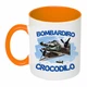 Чашка с печатью "BOMBARDIRO CROCODILO" (цвет оранжевый) (27169) - изображение 1