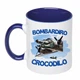 Чашка с печатью "BOMBARDIRO CROCODILO" (цвет кобальт) (27166) - изображение 1