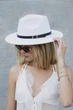 Жіночий Капелюх Without Fedora З Ремінцем White - изображение 1