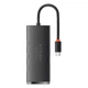 USB хаб расширитель с входом Type-C HUB адаптер Baseus Lite Series 4-in-1 (Type-C to USB 3.0*4, 0.25m). Black - изображение 4