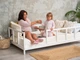 Детская деревянная кровать Монтессори BUSY WOOD на ножках Модель 10, Размер 140х70 см, Белый - изображение 6