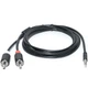 Аудіо-кабель REAL-EL Audio Pro 3.5 мм - 2xRCA (M/M), 1.8 м, чорний (EL123500042) - зображення 1