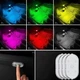 Світильник акумуляторний RGB 2 штуки для салону авто, Світло в салон автомобіля із сенсорним датчиком - зображення 4
