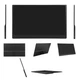 Портативний сенсорний монітор Sibolan 14" FullHD IPS Touchscreen з магнітним чохлом - изображение 5