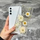 Прозорий силіконовий квітковий чохол для Samsung Galaxy S24 - зображення 7