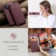 Чехол-книжка CaseMe из нубука для Samsung A33 Бордовый - изображение 2