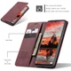 Чехол-книжка CaseMe из нубука для Samsung A33 Бордовый - изображение 7