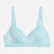 Бюстгальтер без косточек хлопковый Puma Women Printed Padded Top 93897301 XS Mint (8720245803489) - изображение 3