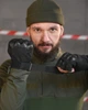 Безпалые перчатки Outdoor Tactics Black с защитой косточек и усиленной ладонью из нубука XXL - изображение 3