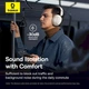 Беспроводные Bluetooth наушники Baseus Bass 35 Max |BT5.3, 50h, Type-C| white - изображение 2