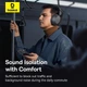 Бездротові Bluetooth навушники Baseus Bass 35 Max |BT5.3, 50h, Type-C| grey - зображення 6