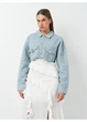 Джинсовая куртка H&M XL Синий 1207363_син_06 - изображение 1