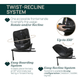 Автокрісло для дітей Chicco Everone I-SIZE 40-150 см Чорне (8058664181100) - зображення 7