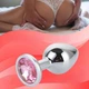 Металева анальна пробка I’MCUM Metal Anal Plug Розмір M Блакитний (7970379617704) (IM-MPlug_M_blue) - зображення 6
