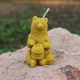 Свеча из натурального воска "Медведь с бочёнком мёда" - изображение 3