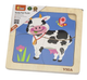 Zestaw drewnianych puzzli Viga na podkładce Krówka 51313 (6934510513139) - obraz 5