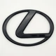 Емблема логотип Lexus (ABS, чорний, глянець) 101*73 мм - зображення 1