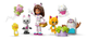 Zestaw klocków LEGO Gabby's Dollhouse Łakociowa Góra i Kiciowy Ogródek 263 elementy 11205 (5702017813462) - obraz 4