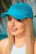 В'язана бейсболка Braxton «Сітка» бірюзовий (4956) - зображення 1