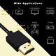 Кабель HDMI Slim, 2K 144Hz (4K 60Hz) Тонкий (3.2mm), 3m (300cm) Black - изображение 3