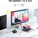 HDMI розгалужувач двонаправлений Bi-Direction Switch на 2 порти 4К 60Hz Plastic, Black, перемикач + комутатор 2x1, 1x2 для PC, XBox, PS4, PS5, відеоплеєрів - зображення 7