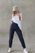Спортивные штаны из тринитки L-XL. Серый - изображение 1