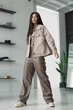 Брюки с эко-кожи L-XL. Коричневый - изображение 8