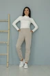 Спортивные флисовые штаны L-XL. Бежевый - изображение 6