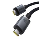 Кабель USB 3.2 Type-C - Type-C Baseus Crystal Shine Full-Featured (20Gbps, 100W, 4K@60HZ, 1.5m) Black - зображення 4