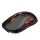 Мишка ігрова бездротова MEETION GW38 RGB із зарядною станцією, чорна - зображення 2