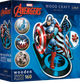 Puzzle Trefl Drewniane Marvel The Avengers Nieustraszony Kapitan Ameryka 160 elementów (5900511201949) - obraz 1