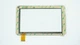 Тачскрін (сенсорне скло) для PINGBO PB70A8490-R1 KDX 7 зовнішній розмір 186*111 мм робочий розмір 155*87 мм 30 pin чорний - зображення 2
