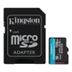 Карта пам'яті microSDXC (UHS-1 U3) Kingston Canvas Go! Plus 128Gb class 10 A2 V30 (R200MB/s) (adapter SD) - изображение 1