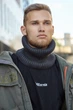 Шарф-хомут Braxton «Джонни», графит Осенне-весенний унисекс (4927-77) - изображение 1