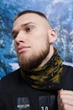 Шарф-хомут Braxton «Пиксель» черный + оливковый + хаки унисекс (7213-77) - изображение 1