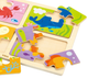 Zestaw drewnianych puzzli Viga na podkładce 4w1 - Morze 50190 (6934510501907) - obraz 4
