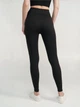 Спортивні легінси для фітнесу високі жіночі Giulia Leggings Rib 02 S-M Чорні (4823116931749) - зображення 3