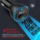 FM модулятор Promate PowerTune 38w USB-A OTG/USB-A QC3.0/USB-C PD Black (powertune-38w.black) - изображение 6