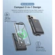 Батарея универсальная Choetech Magnetic Wireless 10000mAh 20W, PD, Qi-15W, USB-C In/Out, build-in cabel, Black (B735-CCBK) - изображение 6