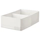 Органайзер для зберігання речей IKEA STUK 20x34x10 см біла коробка для білизни ящик для гардеробу - зображення 1