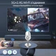 Смарт проектор Android 280 ANSI 1080P 4K підтримка Wi-Fi 6 Bluetooth Salange X5G портативний міні-проектор для дому і офісу домашній кінотеатр для фільмів і презентацій HDMI USB 360° поворот з висувним штативом - зображення 15