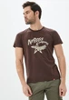 Мужская Футболка хлопковая длинная Airboss Star wings 2XL Brown (2000000001555_A) - изображение 4