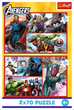 Пазлы Trefl Marvel The Avengers Стать героем 2х70 элементов (5900511344394) - изображение 4