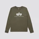 Лонгслив Alpha Industries Basic Logo Long Sleeve Tee UTB49002G1 XXL Sage (640631003126) - изображение 9