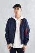Бомбер мужской Alpha Industries L-2B Scout MJL46000C1 L Темно-синий (640631522559) - изображение 6