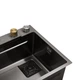 Кухонна мійка Kroner KRP Schwarze — SET7545HM PVD (3/0/0.8 мм) - зображення 10