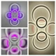 Потолочная люстра на 6 колец в белом корпусе 63×80 см | Line F | Арт. A2763/2+2+2 RGB WT - изображение 6