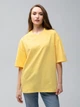Футболка хлопковая оверсайз длинная женская Ray Oversize U0104 Unisex W S-M Lemon (Ray2000000035536) - изображение 1