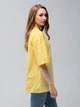 Футболка хлопковая оверсайз длинная женская Ray Oversize U0104 Unisex W S-M Lemon (Ray2000000035536) - изображение 3